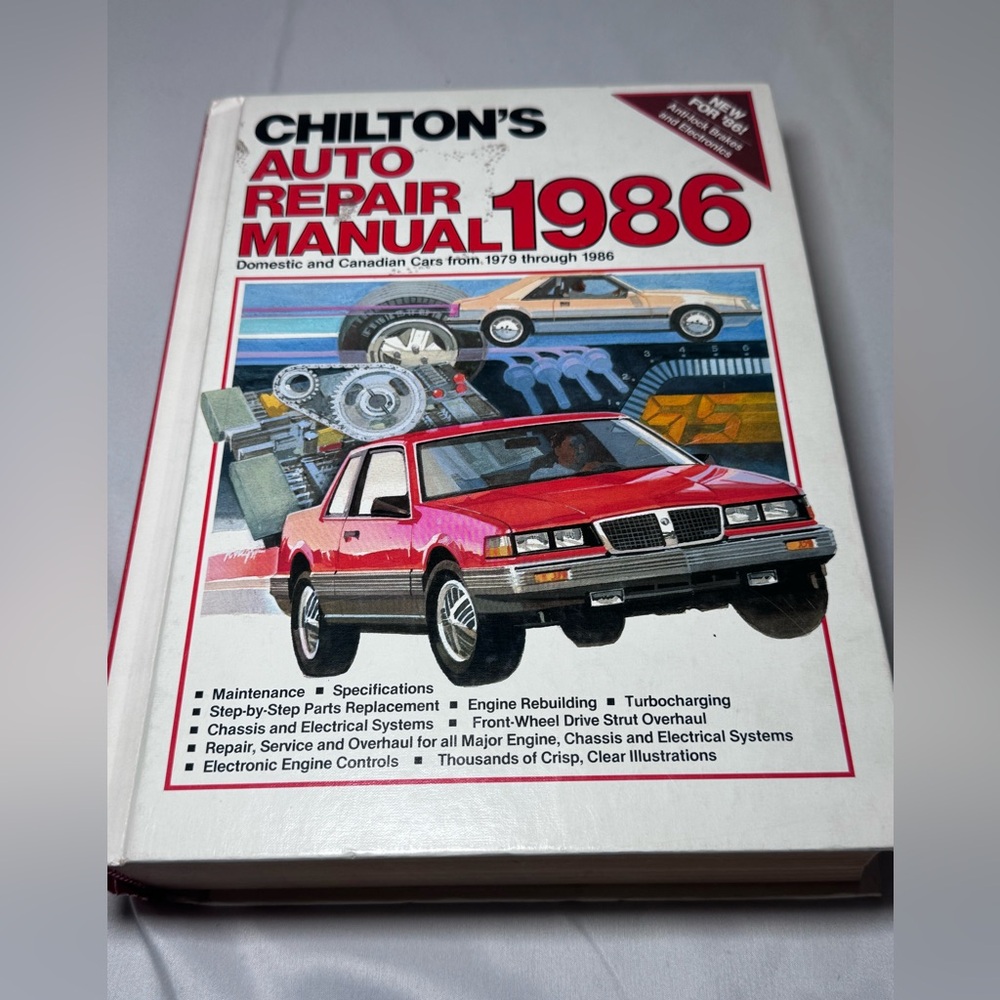 VTG CHILTON'S 1986 AUTO REPAIR MANUAL  1979-1986 US & Canadian Cars #‎ 7575